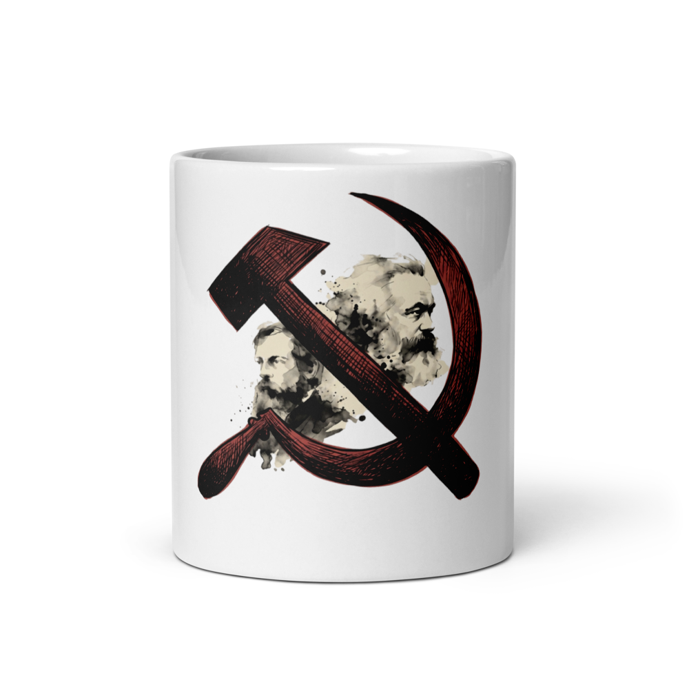 Marx & Engels Hammer and Sickle Mug – Vintage