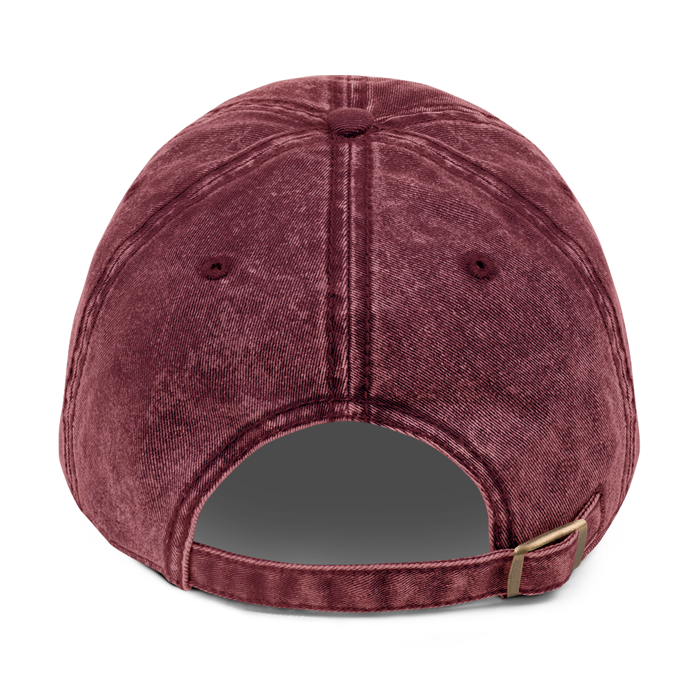 Vintage Maroon Washed Baseball Cap thumbnail 2