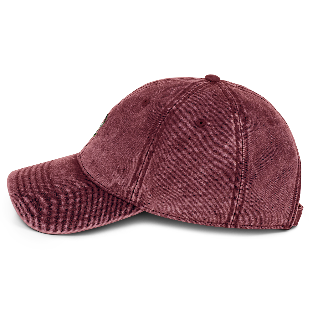 Vintage Maroon Washed Baseball Cap thumbnail 3