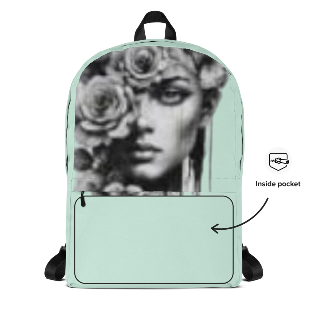Mint Floral Muse Backpack thumbnail 2