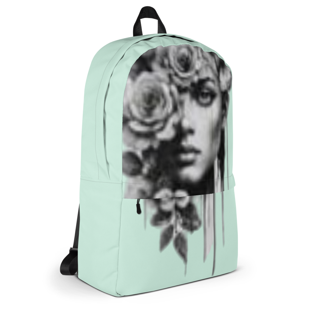 Mint Floral Muse Backpack thumbnail 5