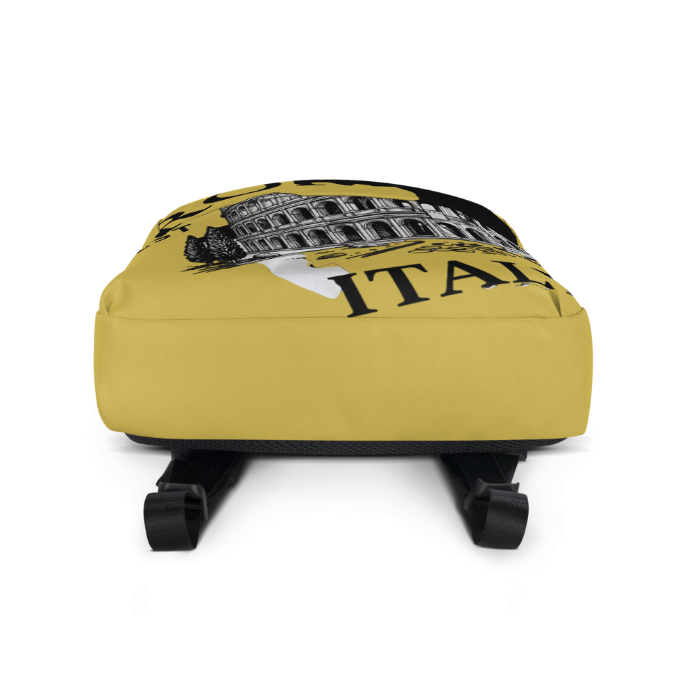 Yellow Rome Italy Colosseum Backpack thumbnail 3