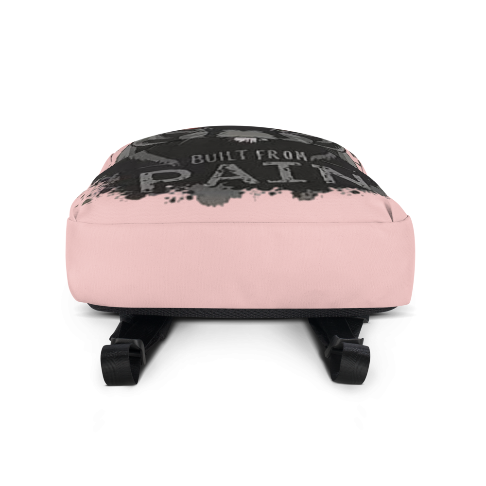 Pink Black Panther Built From Pain Backpack thumbnail 3