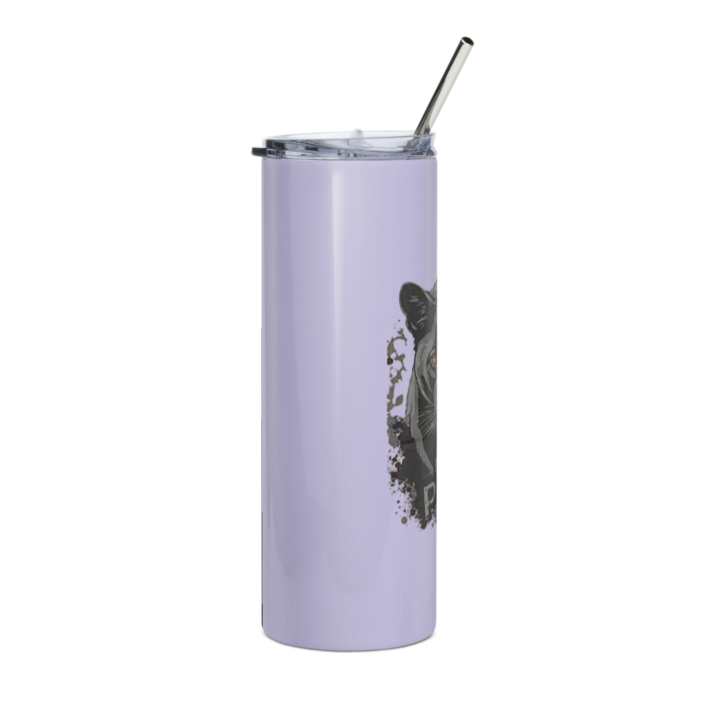 Lavender Black Panther Built From Pain Tumbler thumbnail 4