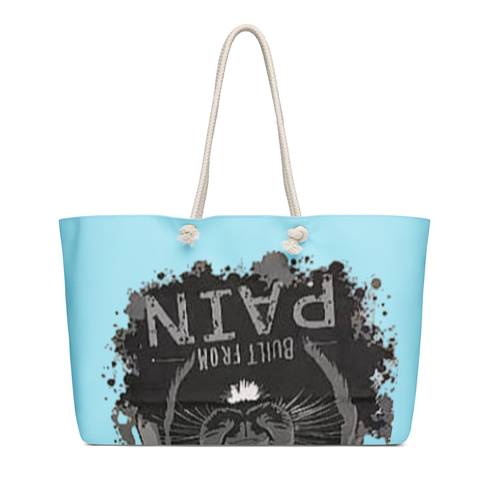 Sky Blue Black Cat Weekender Bag thumbnail 2