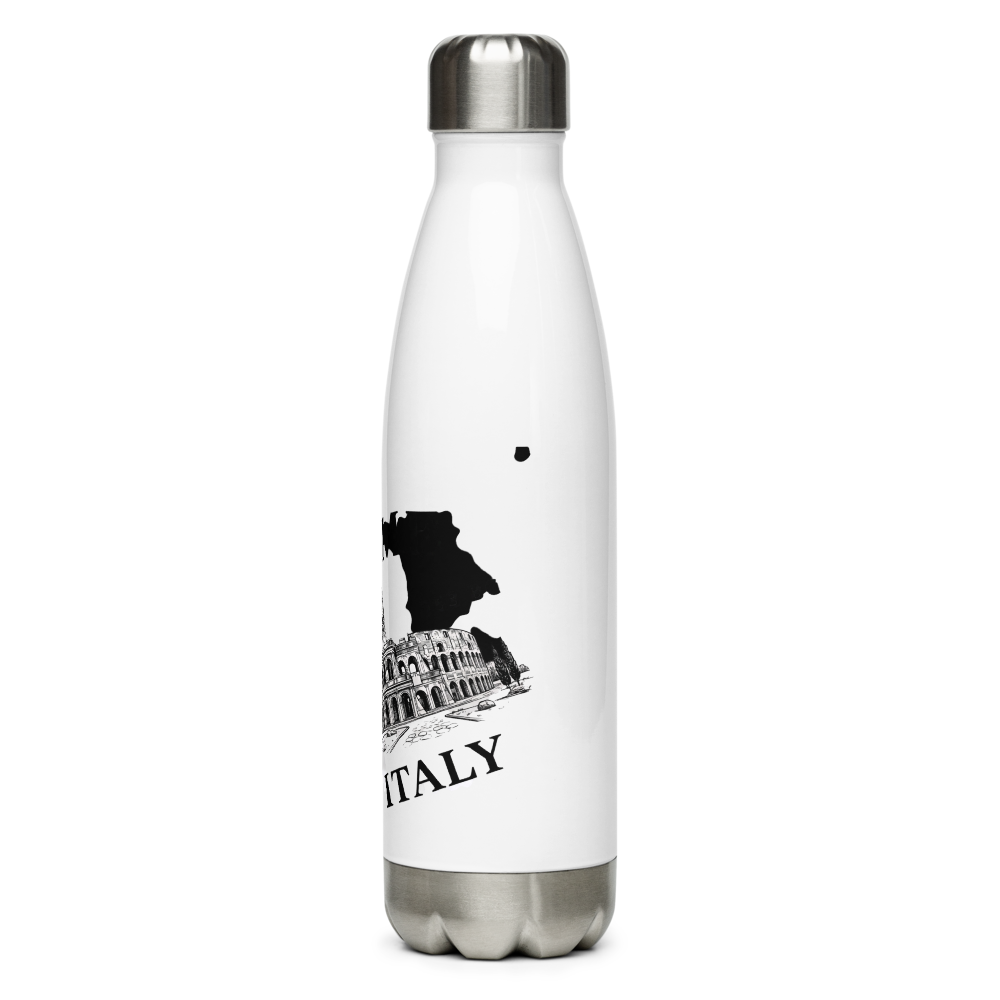 Rome Italy White Stainless Steel Bottle thumbnail 3