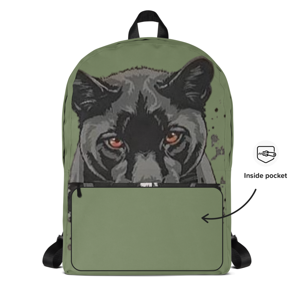 Olive Black Panther Built From Pain Backpack thumbnail 2