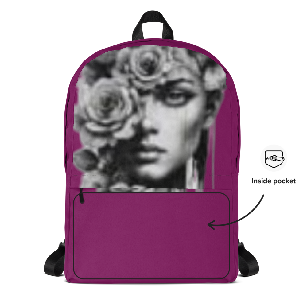 Magenta Floral Muse Backpack thumbnail 2