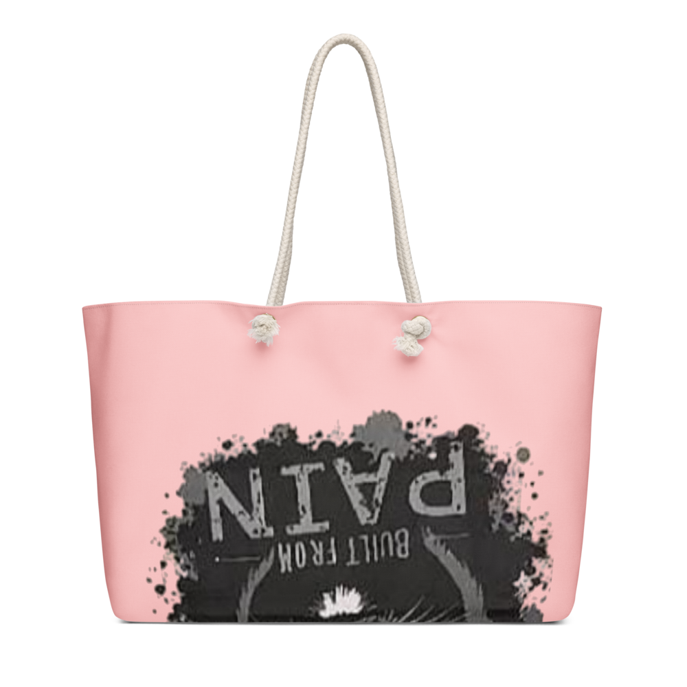 Cute Black Panther Weekender Tote Bag - Pink Canva thumbnail 3