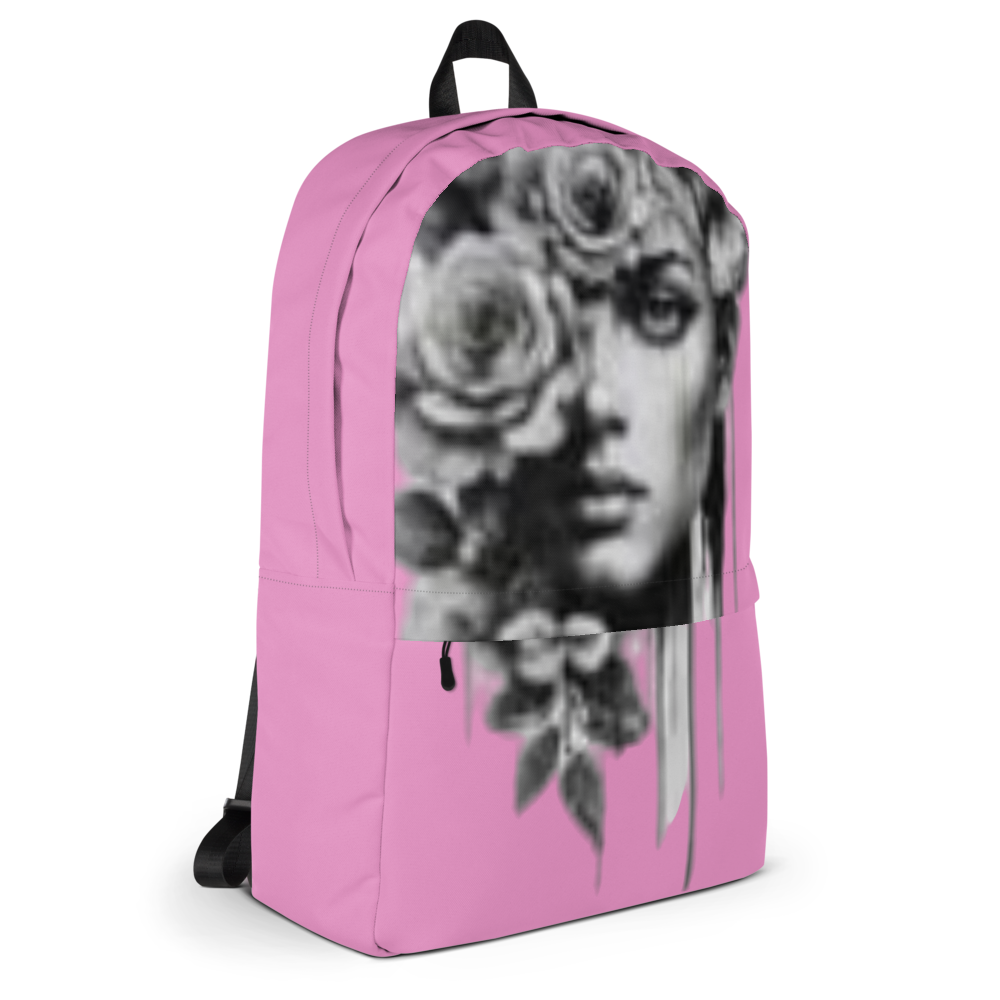 Pink Floral Muse Backpack thumbnail 5
