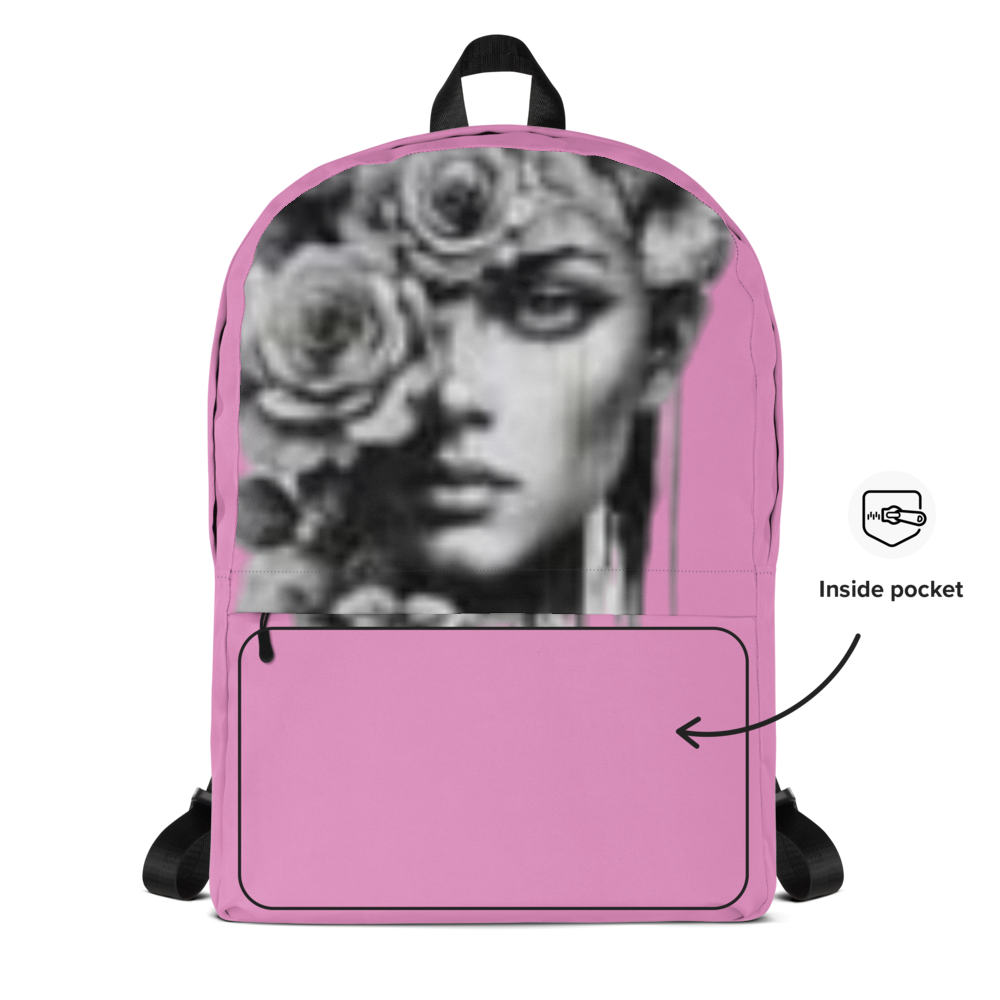 Pink Floral Muse Backpack thumbnail 2