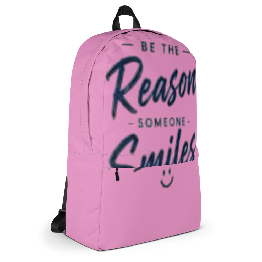 Pink Be The Reason Someone Smiles Backpack thumbnail 5