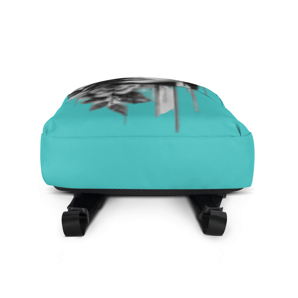 Baby Blue Floral Muse Backpack thumbnail 3