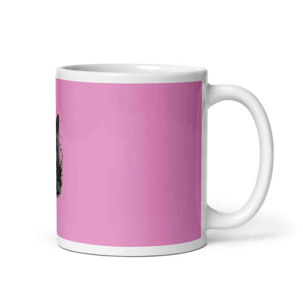 Pink Black Panther Built From Pain Mug thumbnail 2