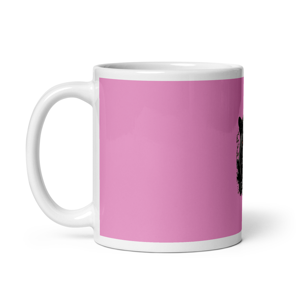 Pink Black Panther Built From Pain Mug thumbnail 3