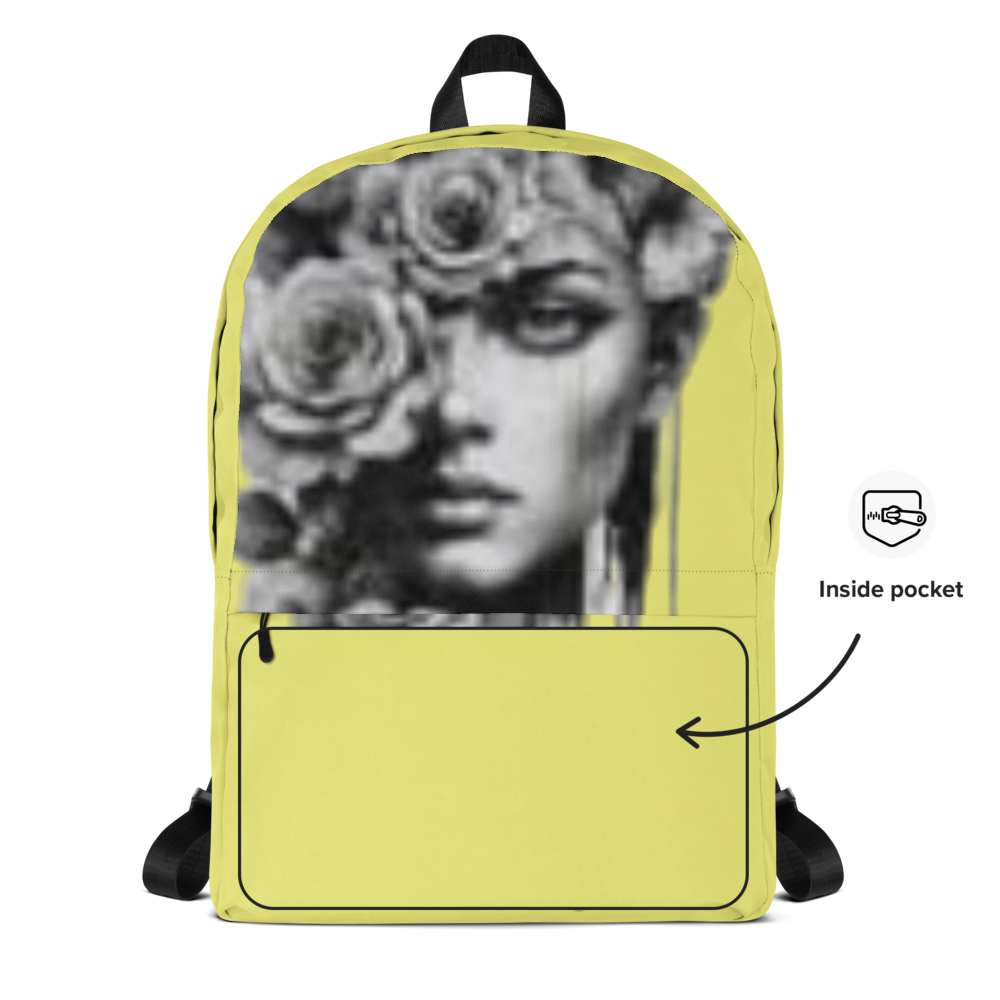 Mustard Floral Muse Backpack thumbnail 2