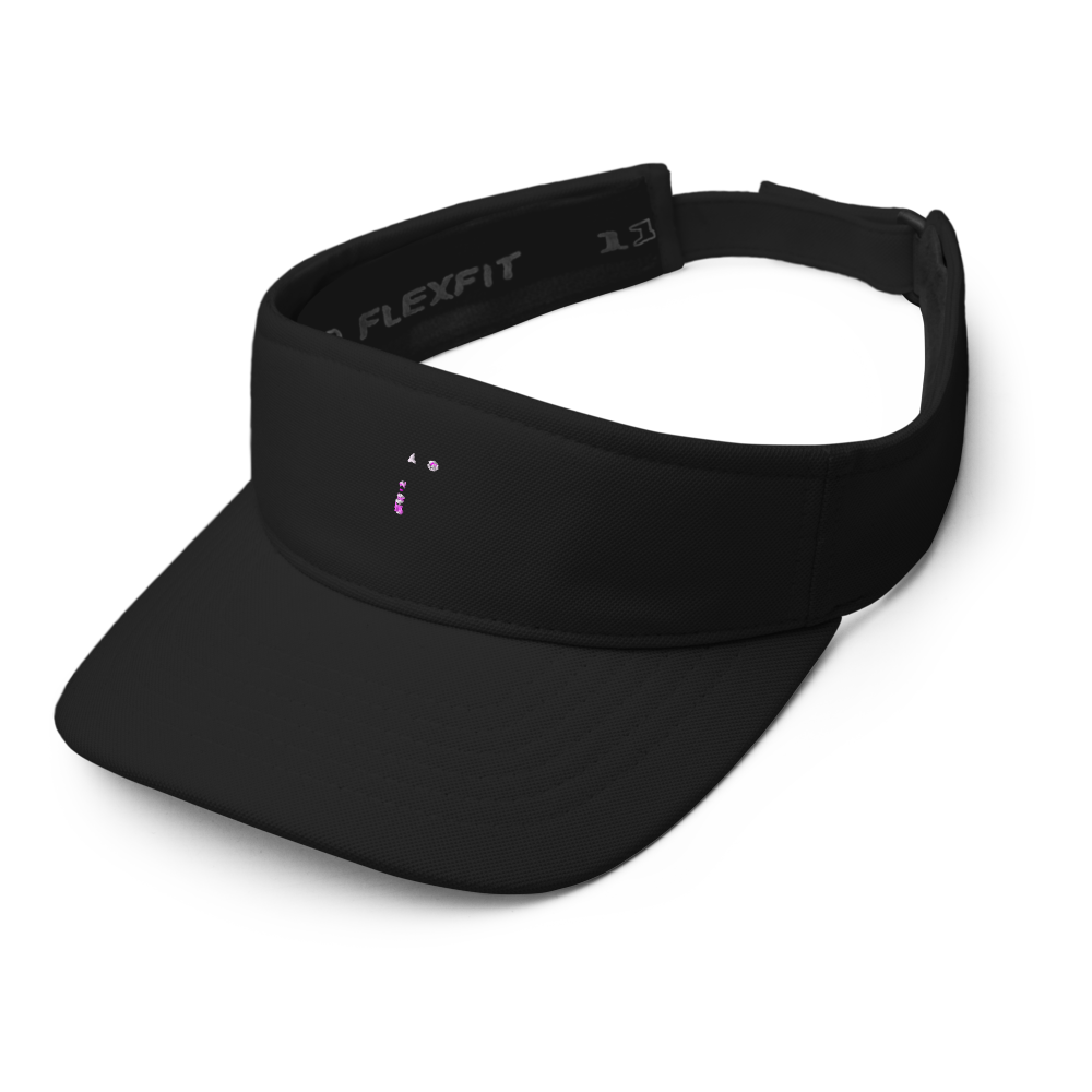 Black Simple Visor Hat thumbnail 3