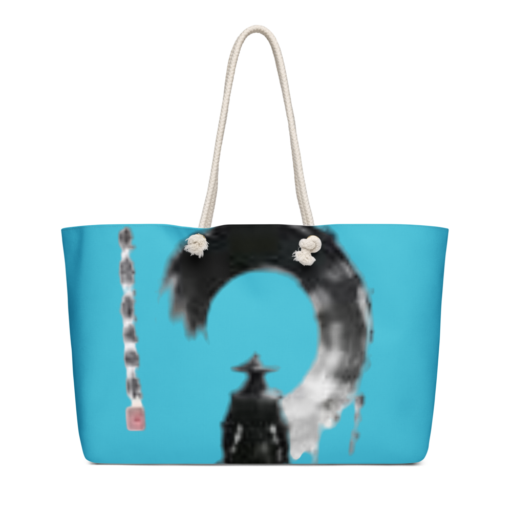 Blue Zen Samurai Weekender Tote Bag thumbnail 2