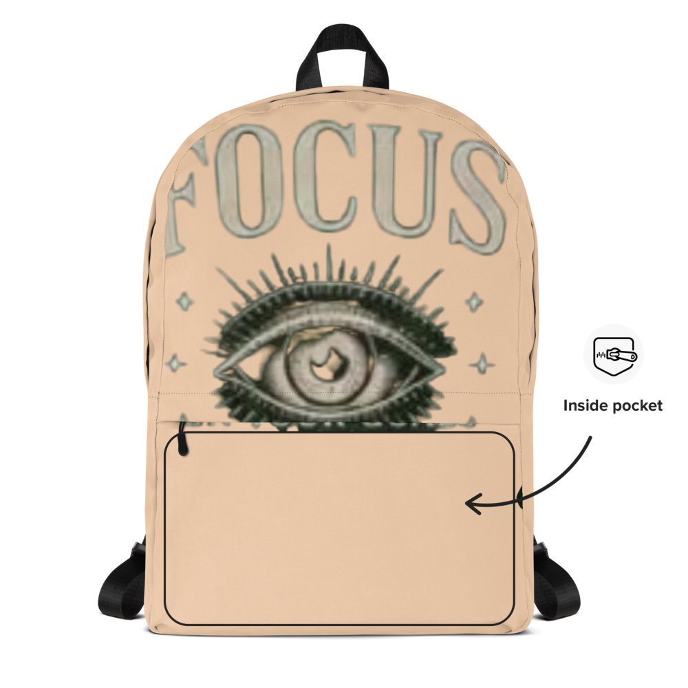 FOCUS No Distractions Eye Print Backpack thumbnail 2