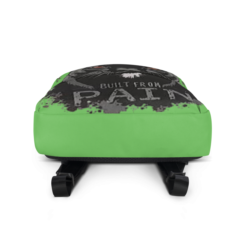 Green Black Panther Built From Pain Backpack thumbnail 3