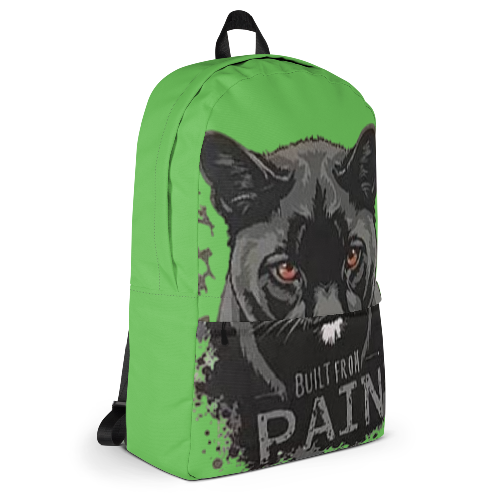 Green Black Panther Built From Pain Backpack thumbnail 5