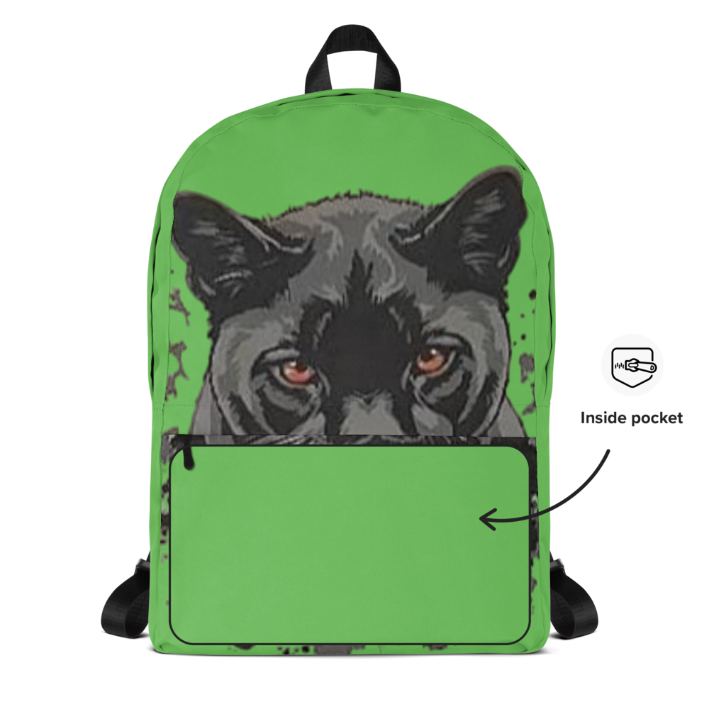 Green Black Panther Built From Pain Backpack thumbnail 2
