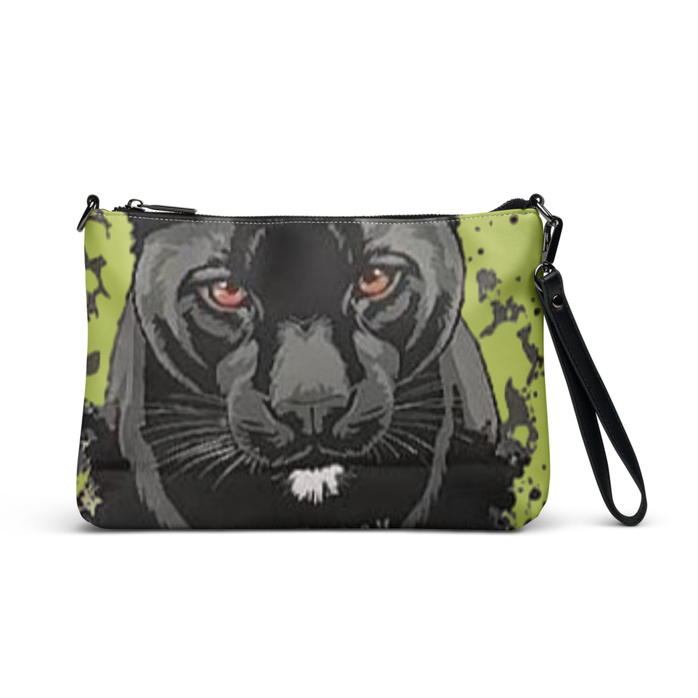 Green Black Panther Crossbody Bag Purse thumbnail 2