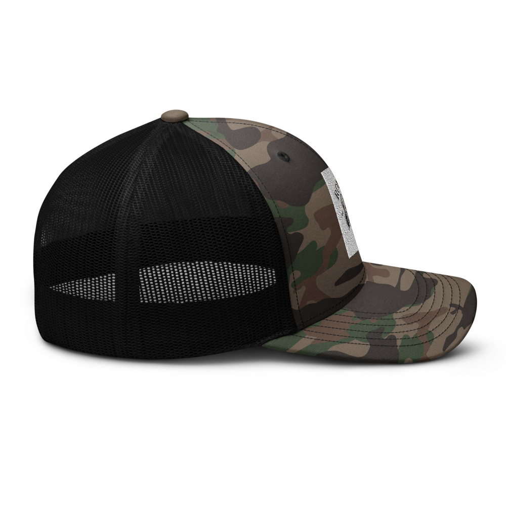 Rome Italy Camouflage Trucker Hat thumbnail 6