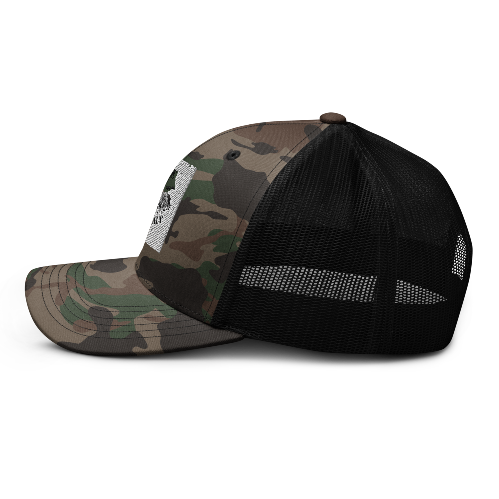 Rome Italy Camouflage Trucker Hat thumbnail 4