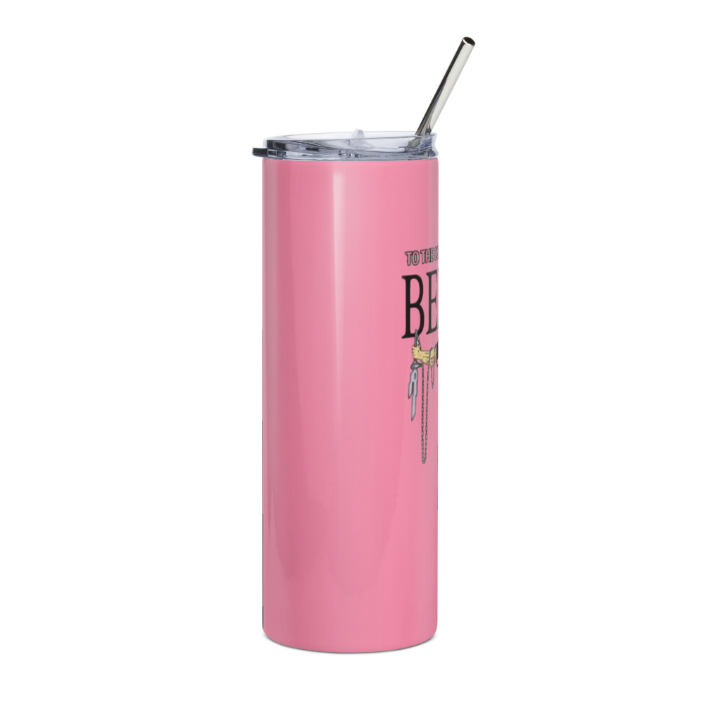 Behind You Samurai Pink Stainless Steel Tumbler thumbnail 4