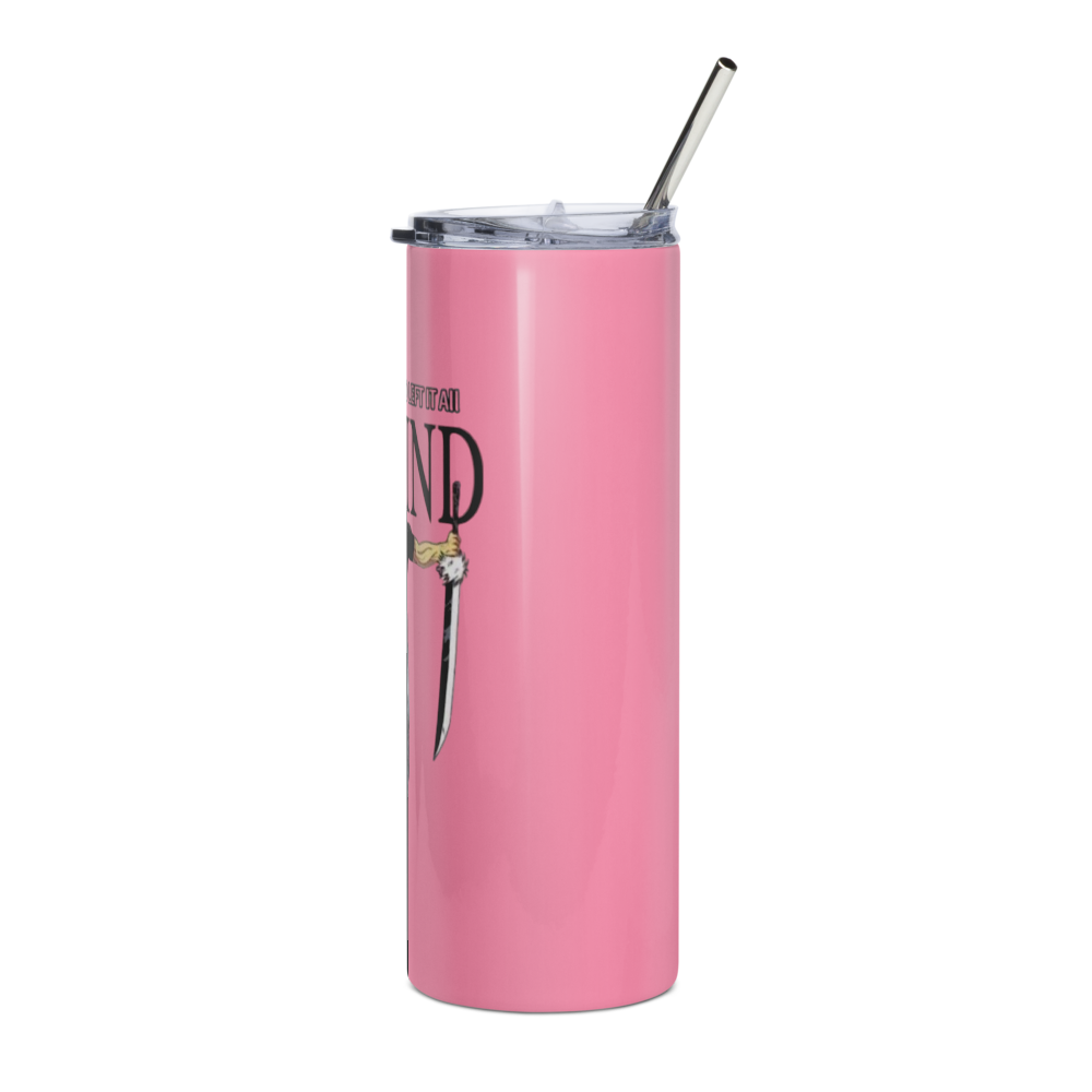 Behind You Samurai Pink Stainless Steel Tumbler thumbnail 3