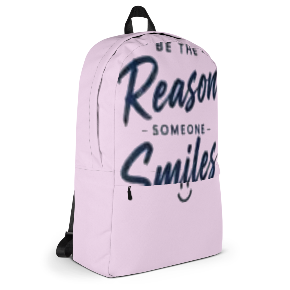 Pink Be The Reason Someone Smiles Backpack thumbnail 5