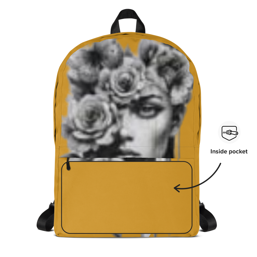 Mustard Floral Muse Backpack thumbnail 2