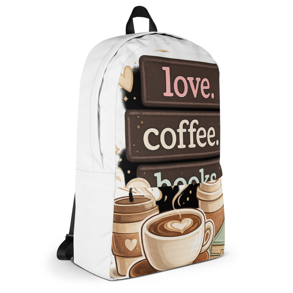 Coffee & Books Lover Backpack thumbnail 4