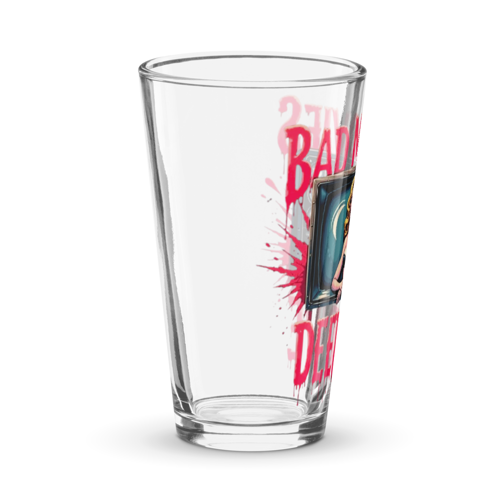 Bad Movies Deep Dive Official Logo Pint Glass 16oz thumbnail 3
