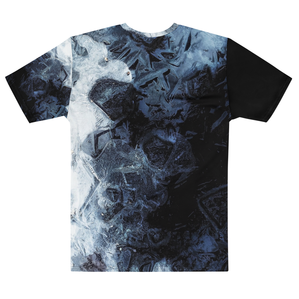 Blue Abstract Grunge Oversized Graphic T-Shirt thumbnail 2