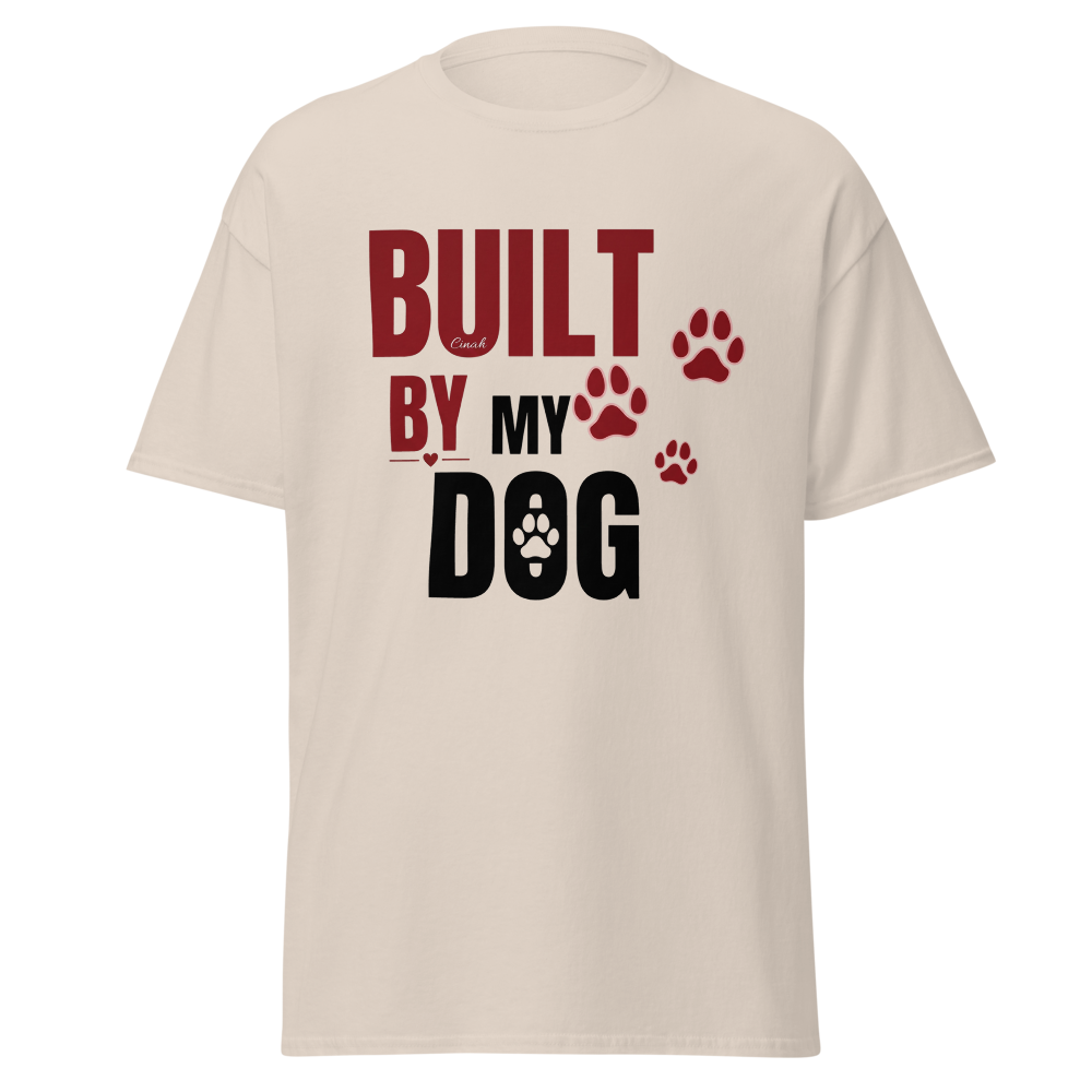 Built By My Dog Funny Dog Lover T-Shirt 
