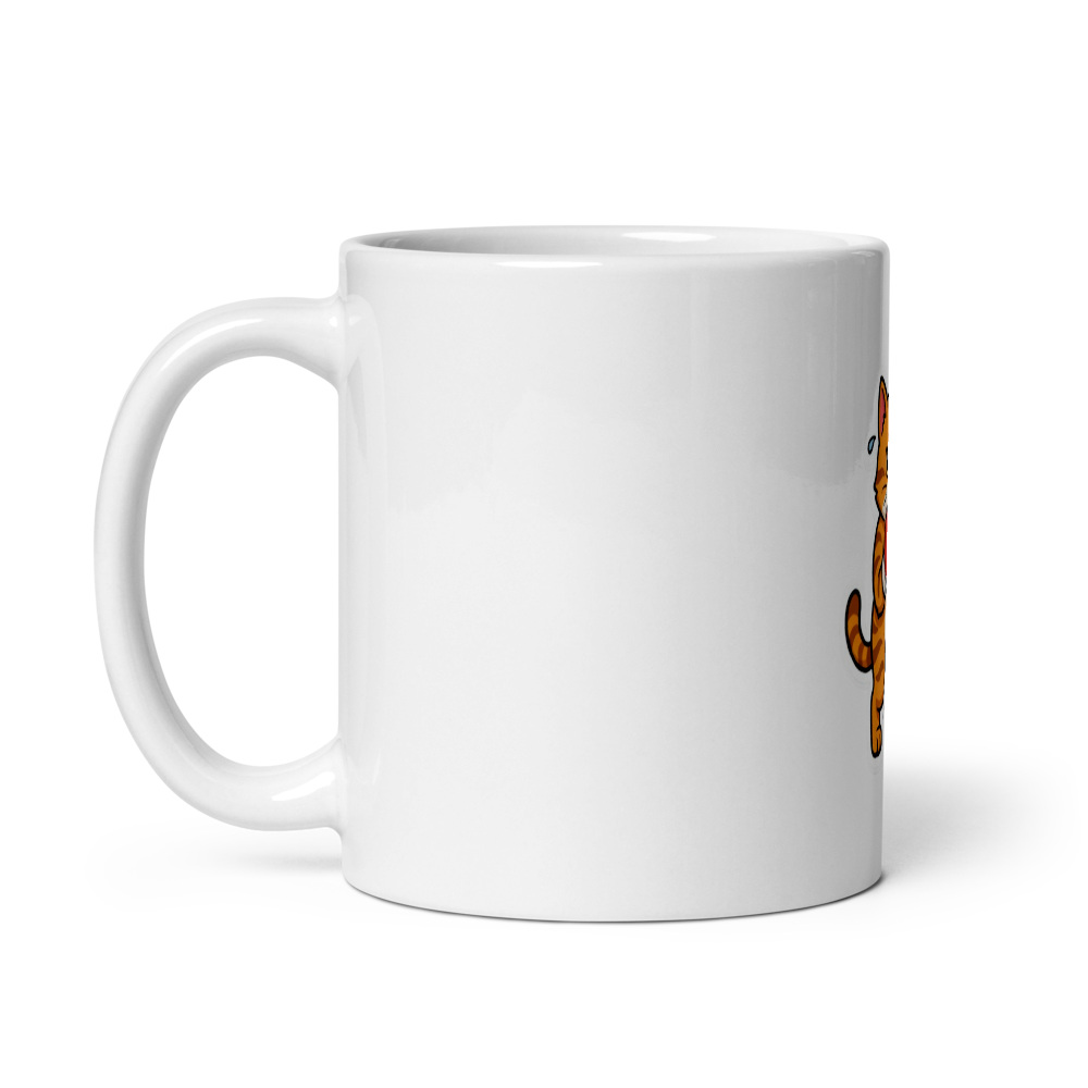 ute Cartoon Boxer Cat Coffee Mug thumbnail 3
