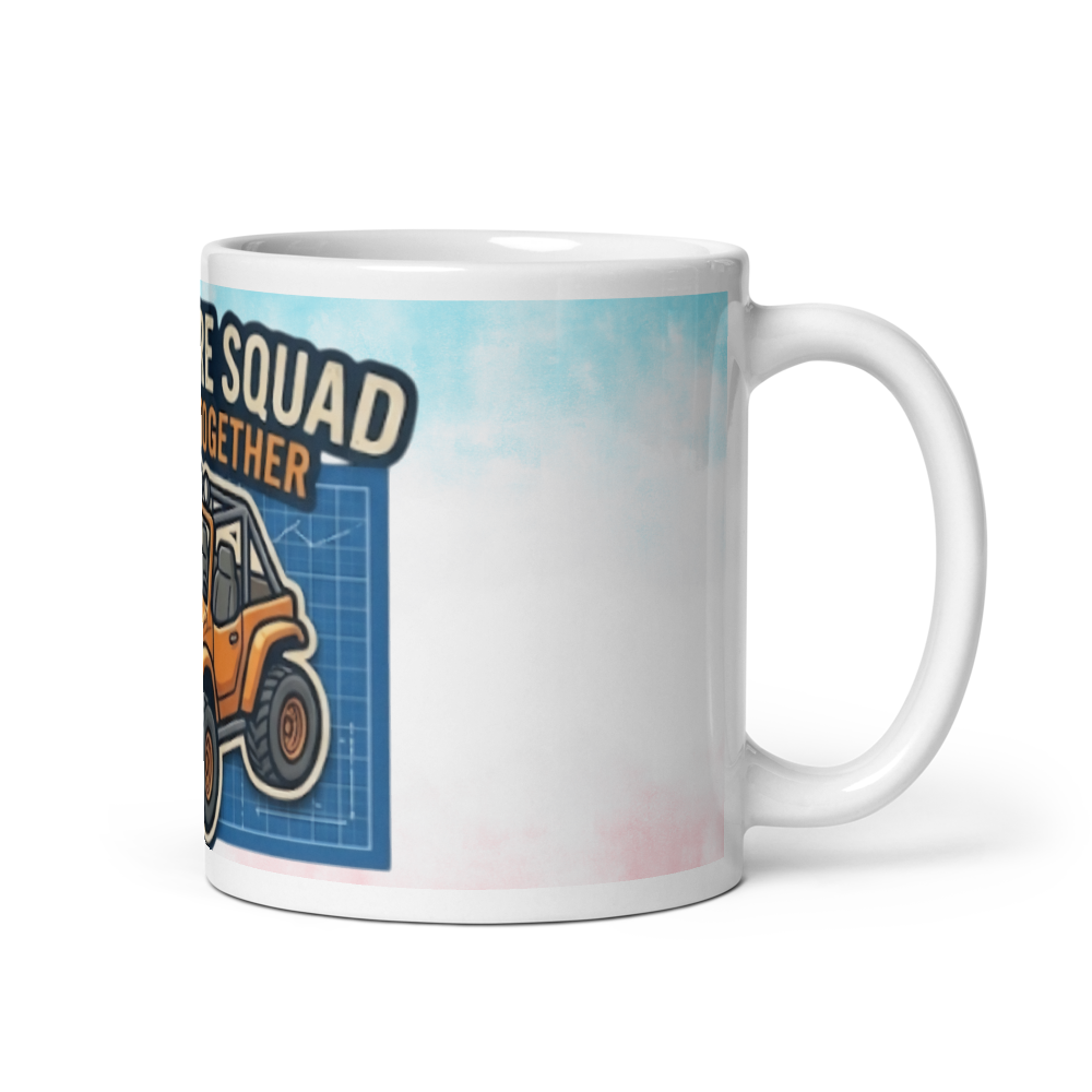 Cute, Beautiful, Lovely,White Glossy Mug thumbnail 2