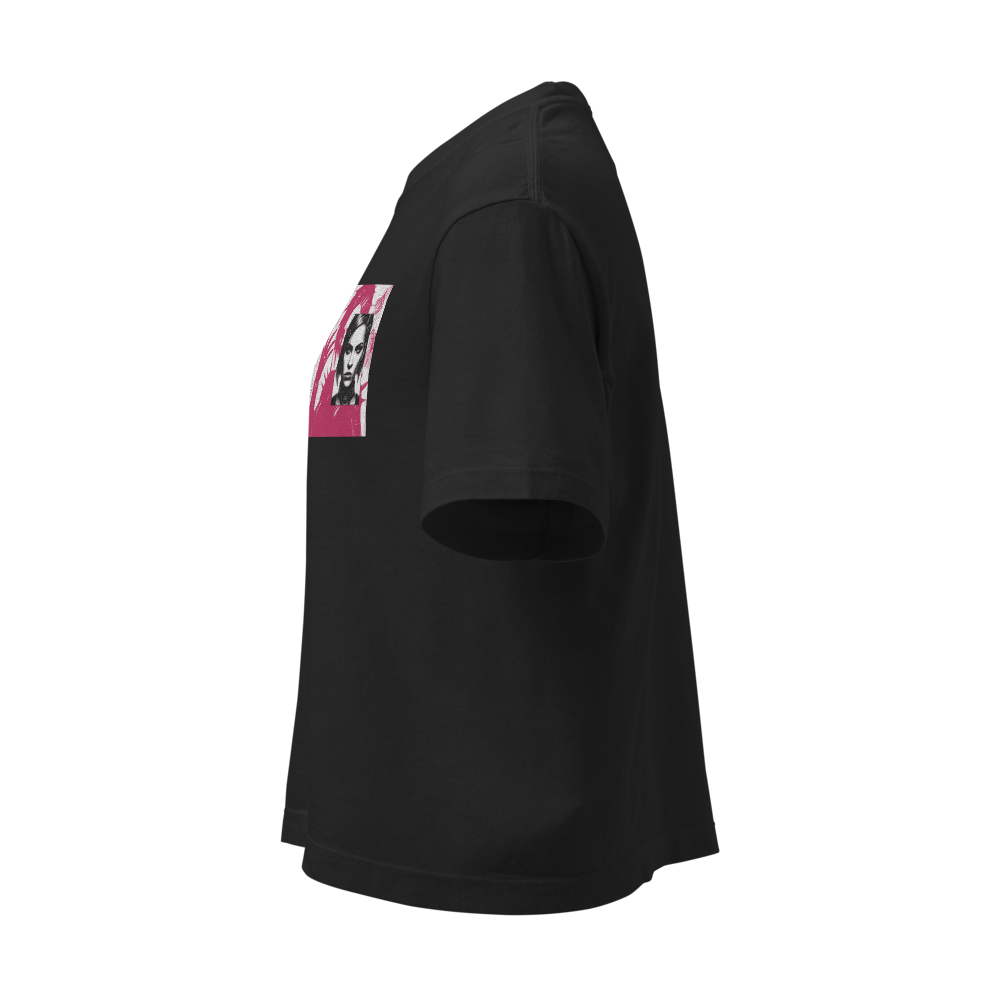 women black boxy t shirt thumbnail 3