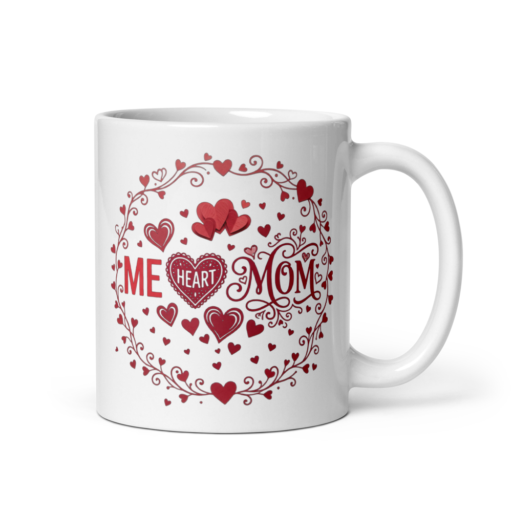 ME HEART MOM MUG-Mothers day Gift  thumbnail 2