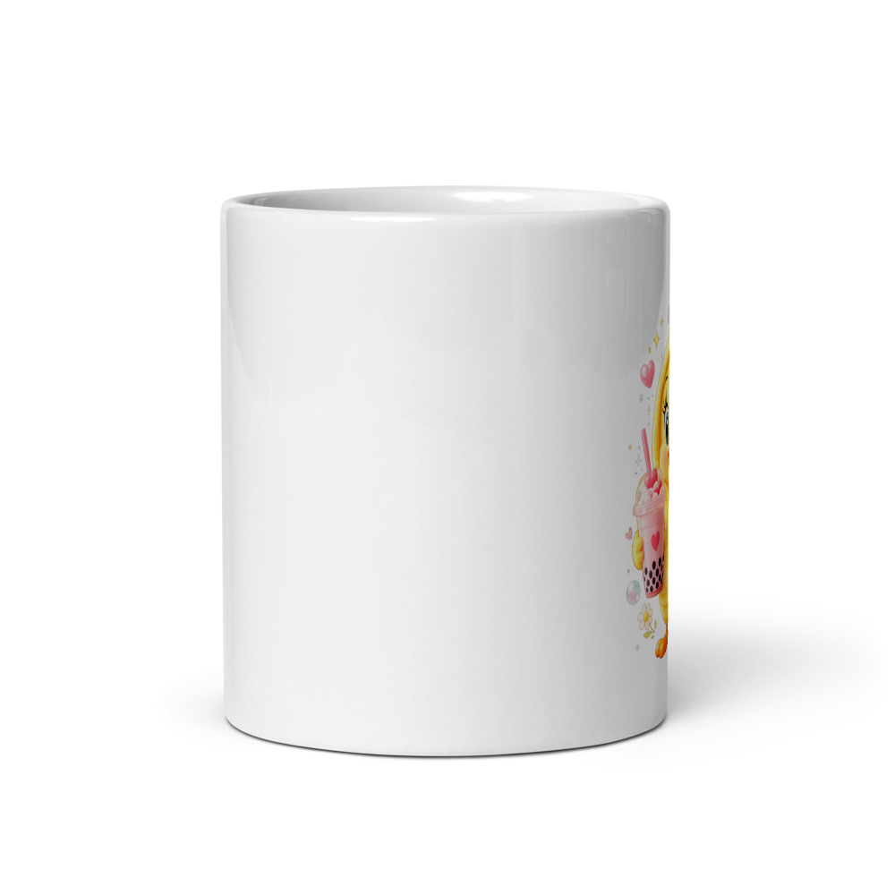 Cute Baby Chick Bubble Tea Mug | Kawaii Yellow Chi thumbnail 3