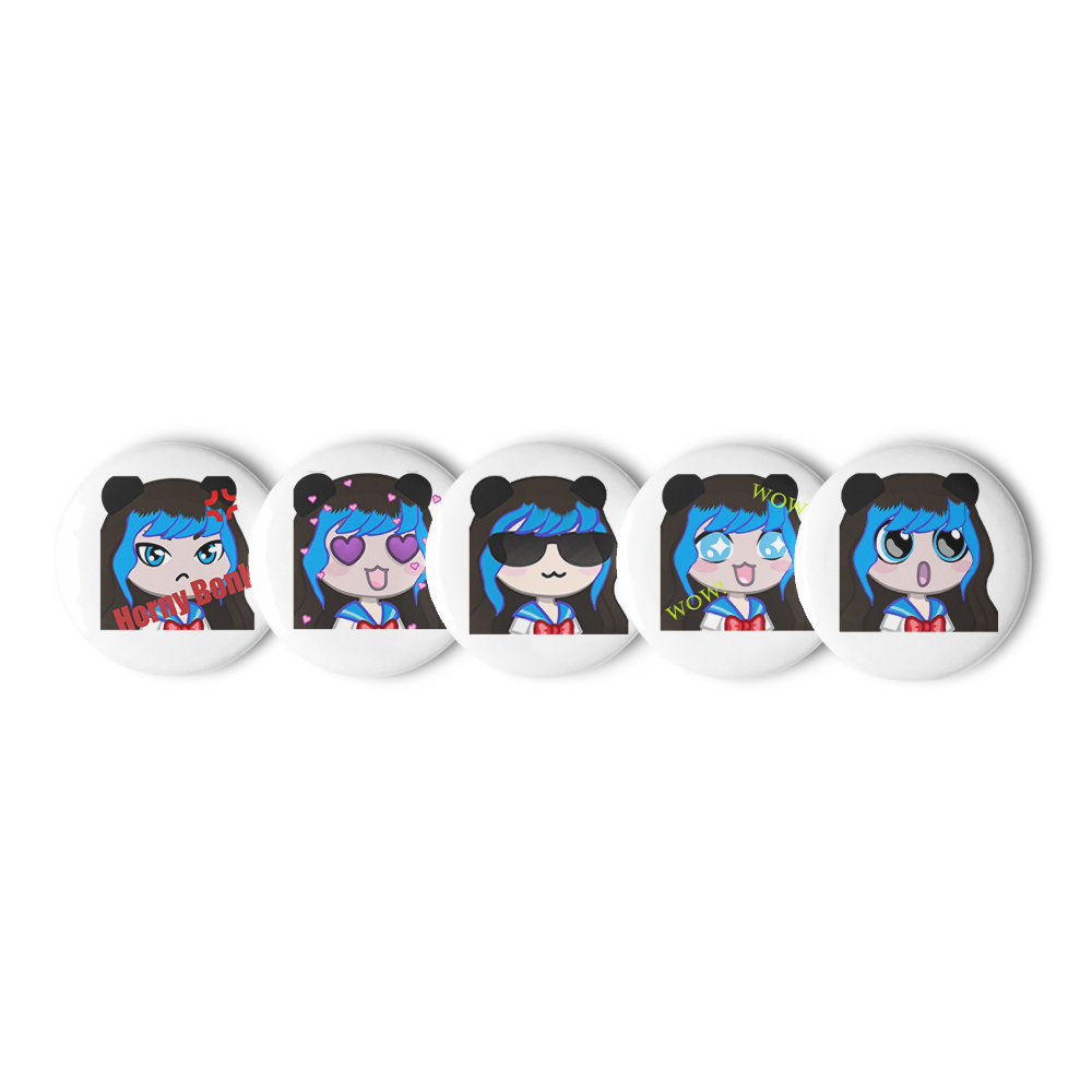 Panda Emote Pin Set thumbnail 3