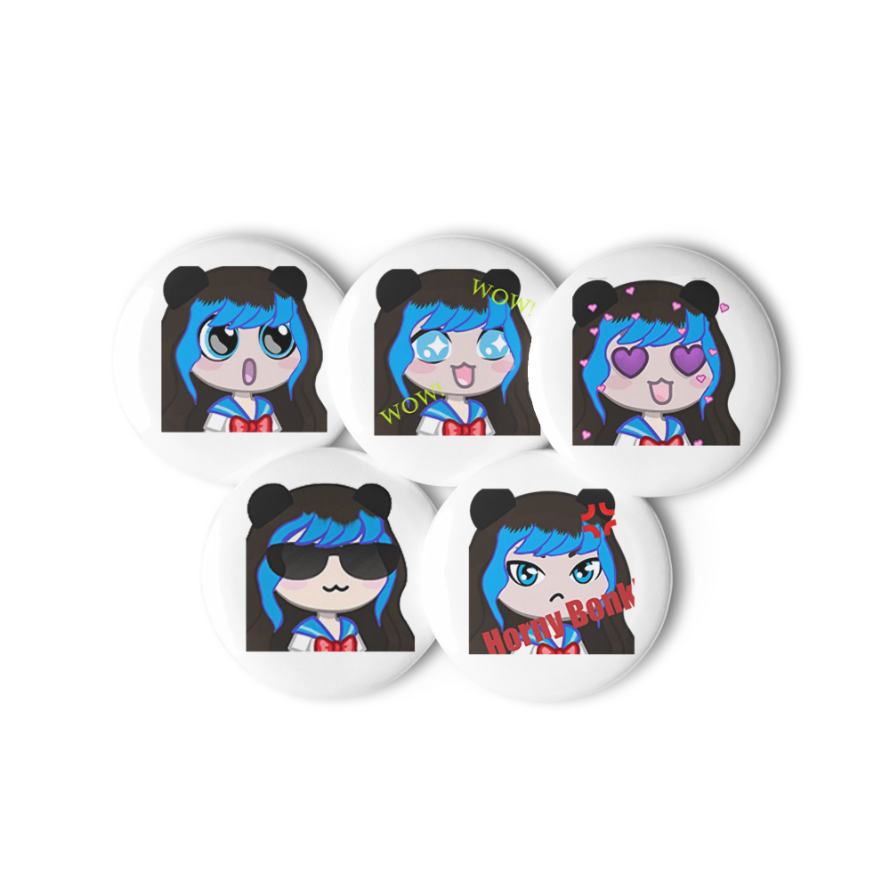 Panda Emote Pin Set thumbnail 4