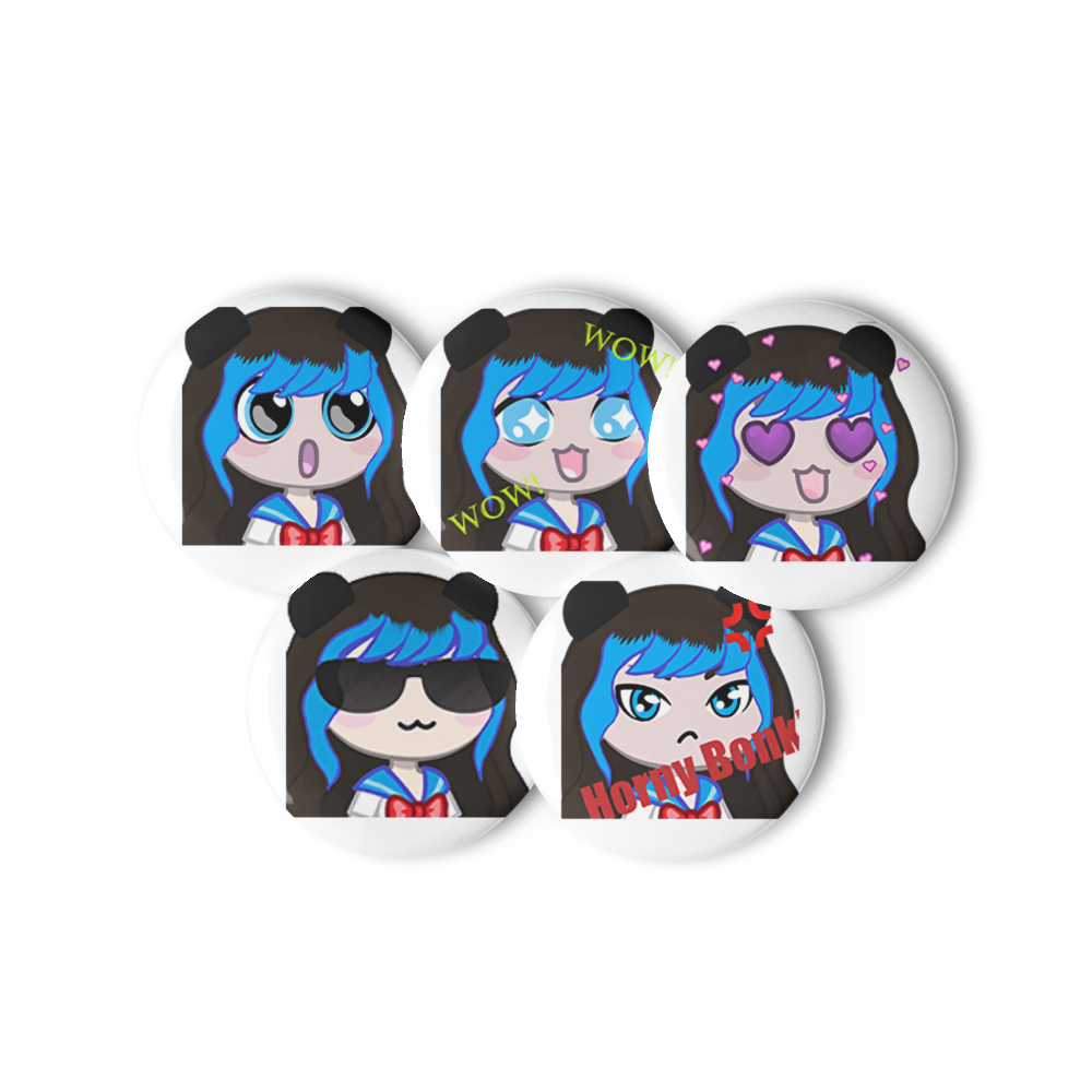 Panda Emote Pin Set thumbnail 2