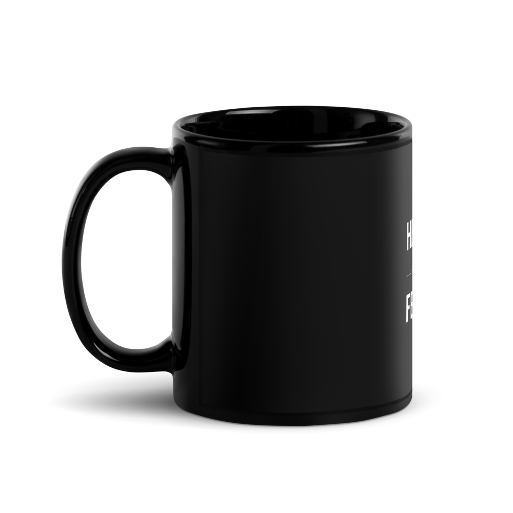 Minimalist Typography Glossy Mug thumbnail 2