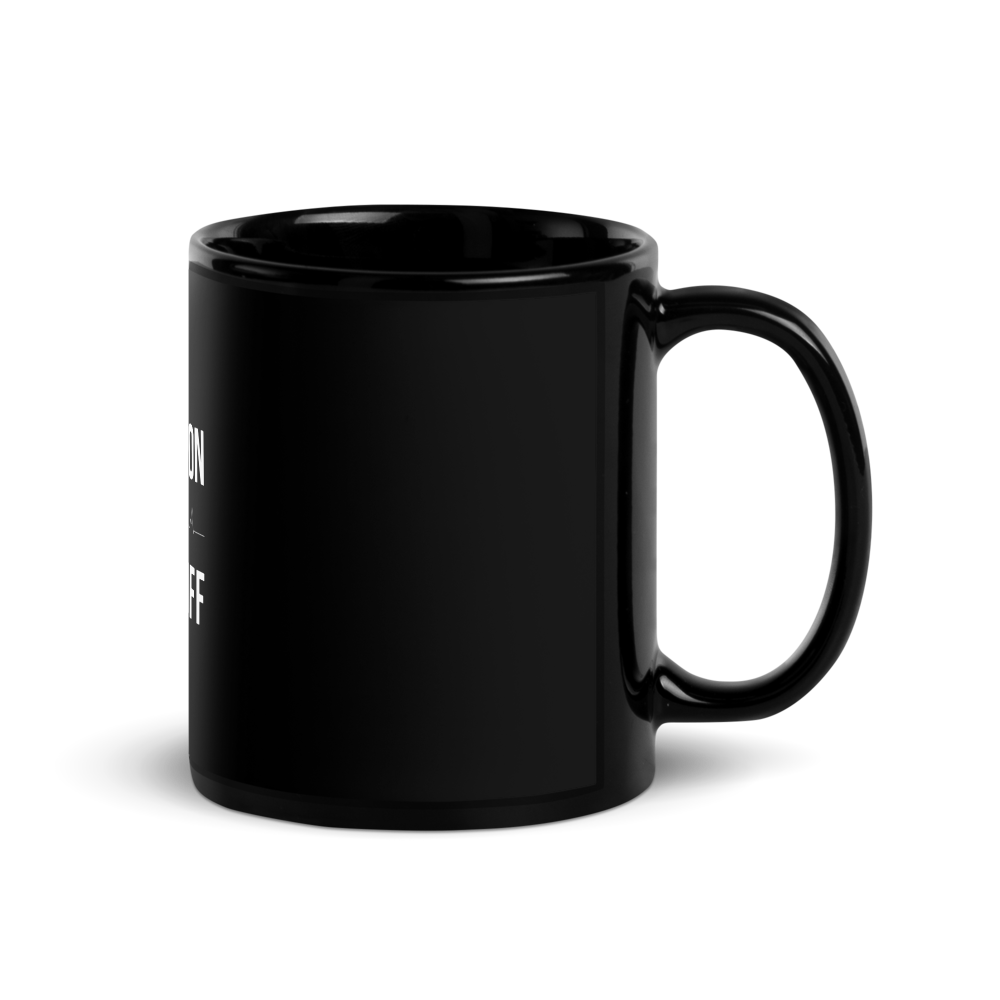 Minimalist Typography Glossy Mug thumbnail 3
