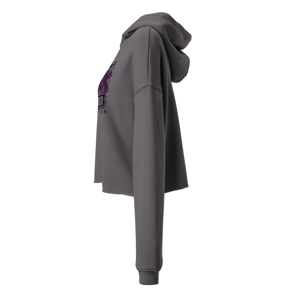 Best Typography Women Cropped Hoodie Tee thumbnail 3