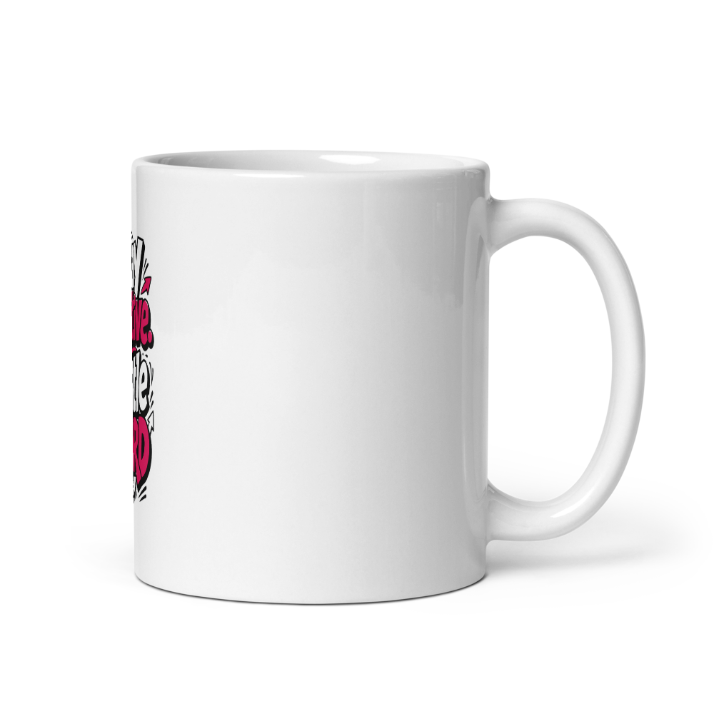 Modern Typography Glossy Mug thumbnail 2