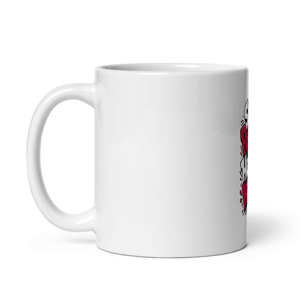 Modern Typography Glossy Mug thumbnail 3